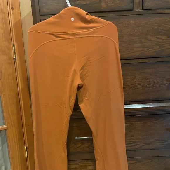 LULULEMON GROOVE NULU SUPER-HIGH-RISE FLARED PANTS PUMPKIN TALL SIZE 14 - Picture 1 of 6